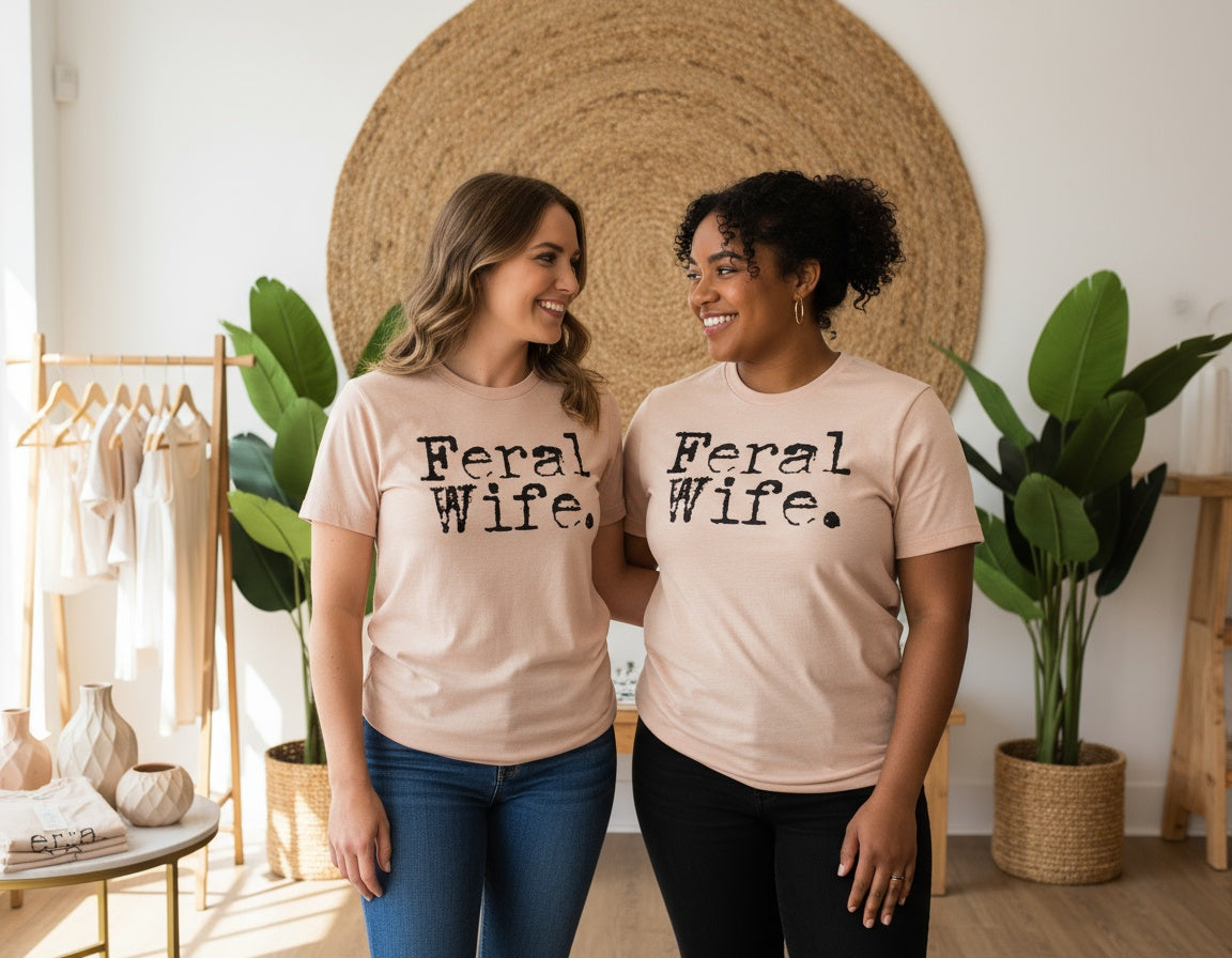 Feral Wife Bold Statement Graphic Tee