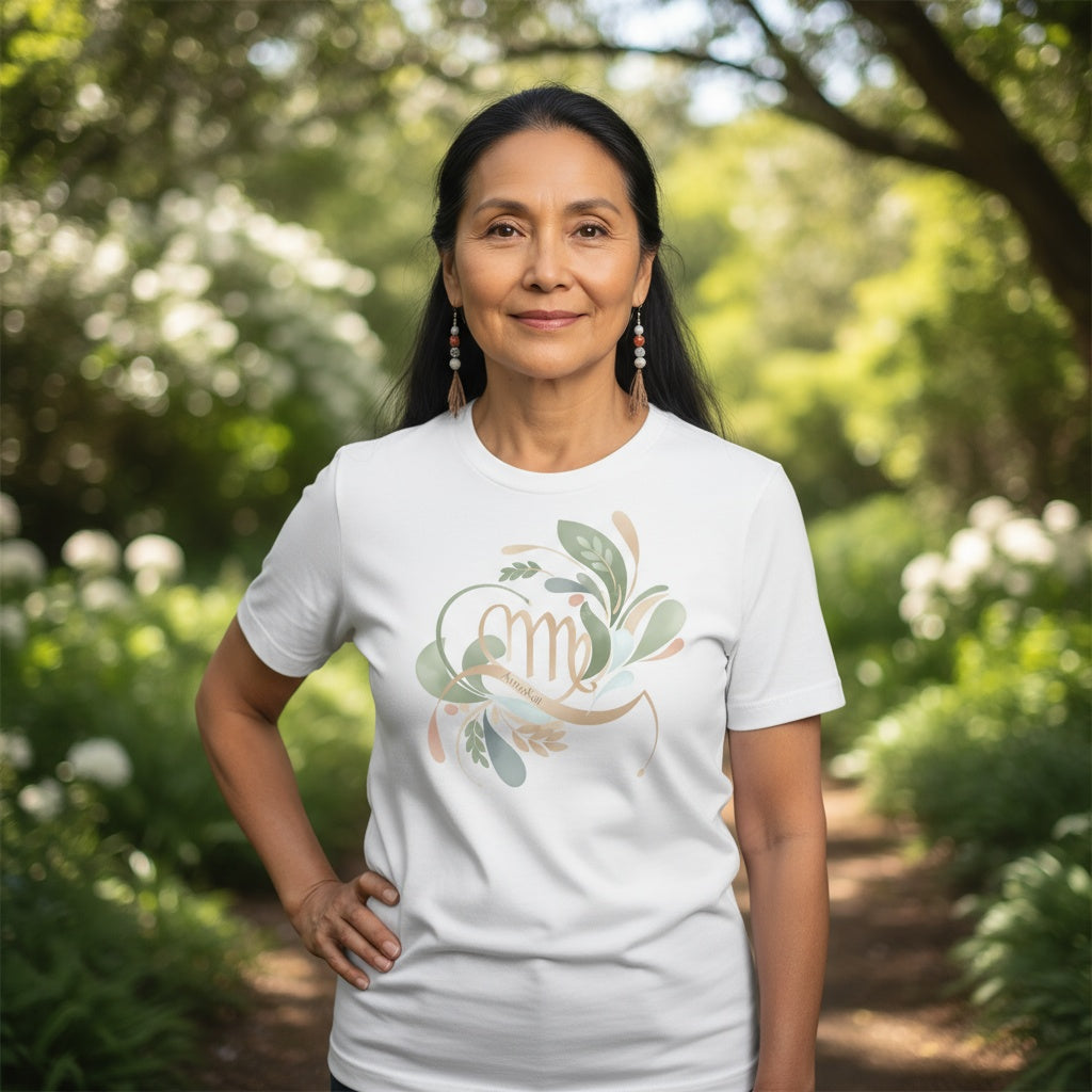 Virgo Zodiac Shirt – Elegant Floral Astrology Tee | Exclusively by AnnaKat