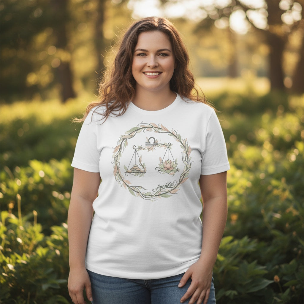 Libra Zodiac Shirt – Balanced Scales Astrology Tee | Exclusively by AnnaKat
