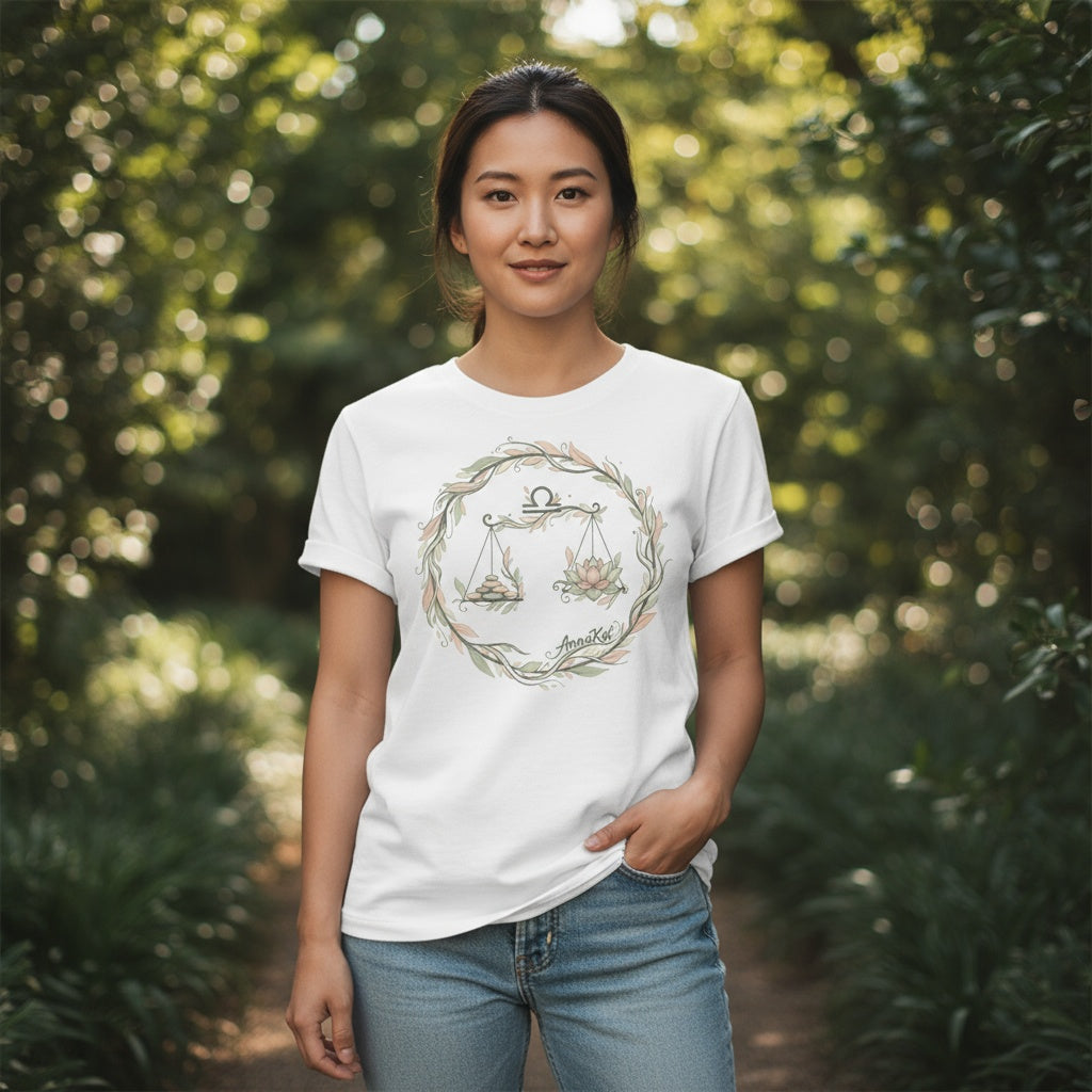 Libra Zodiac Shirt – Balanced Scales Astrology Tee | Exclusively by AnnaKat