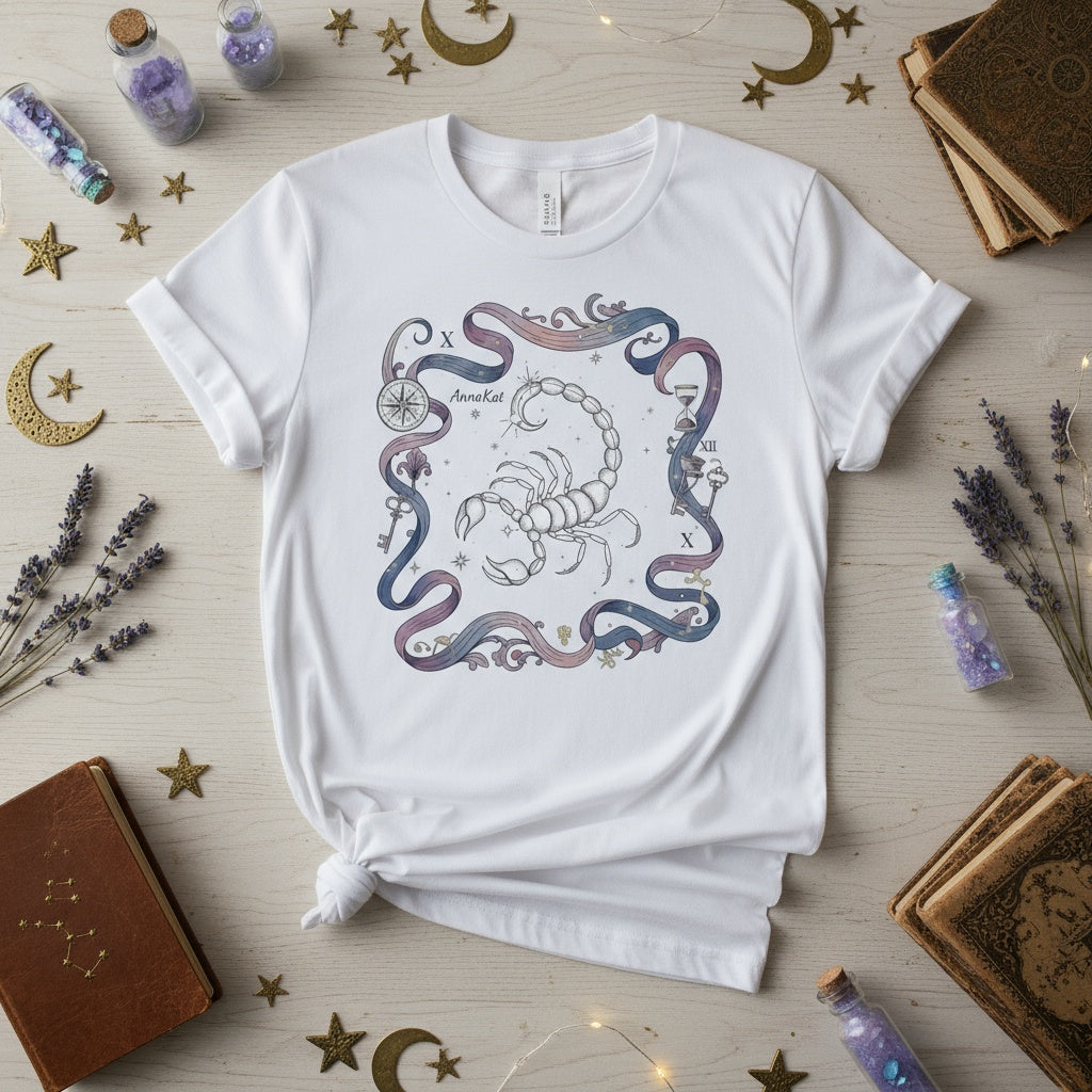 Exclusive Mystical Scorpio Zodiac T-Shirt | Exclusively by AnnaKat Collection