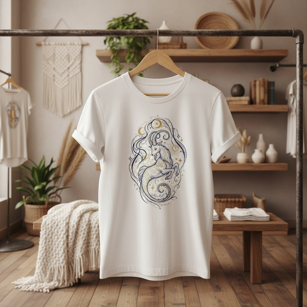 Exclusive Mystical Capricorn Zodiac T-Shirt | Exclusively by AnnaKat Collection