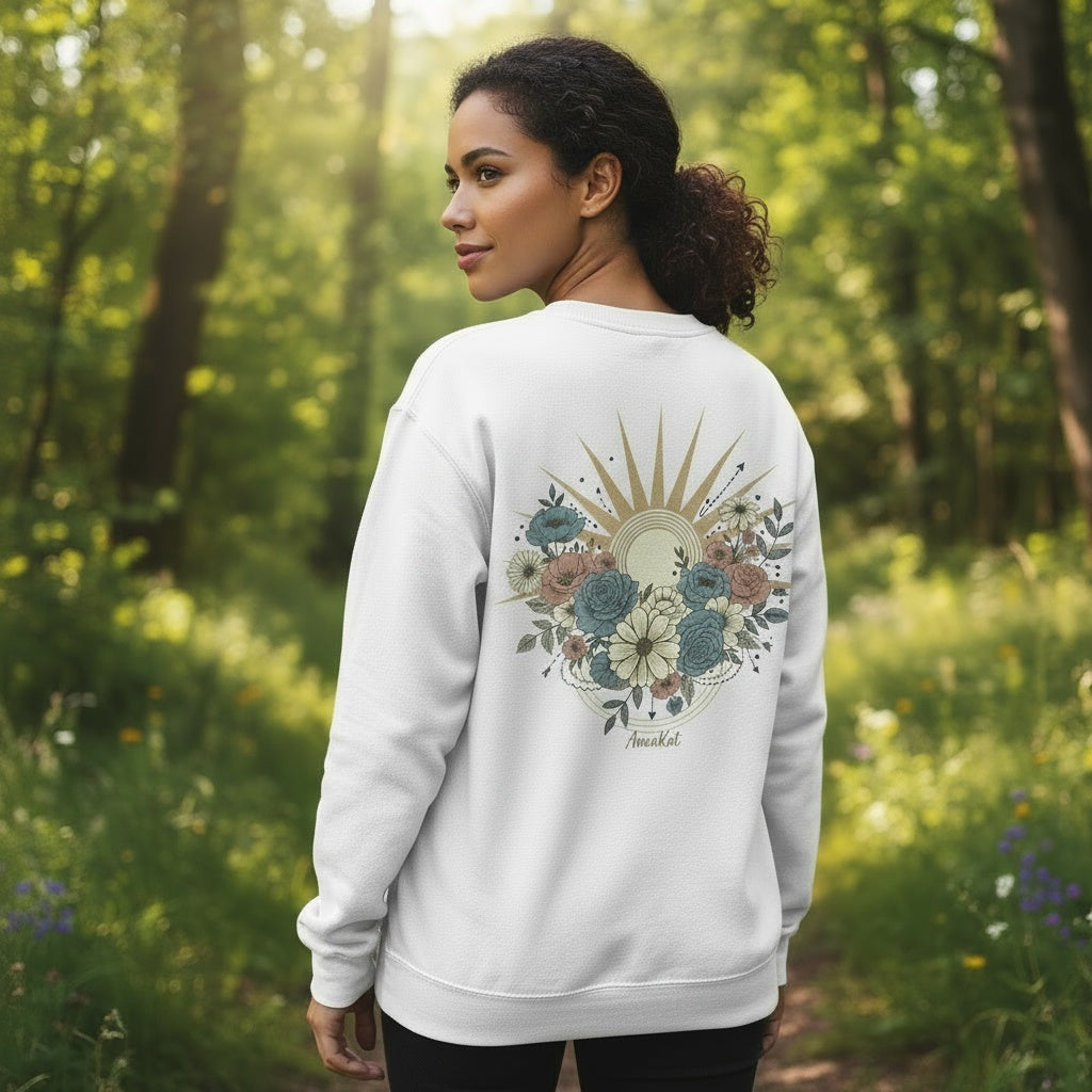 Floral Sunburst Sweatshirt | Exclusively by AnnaKat Collection