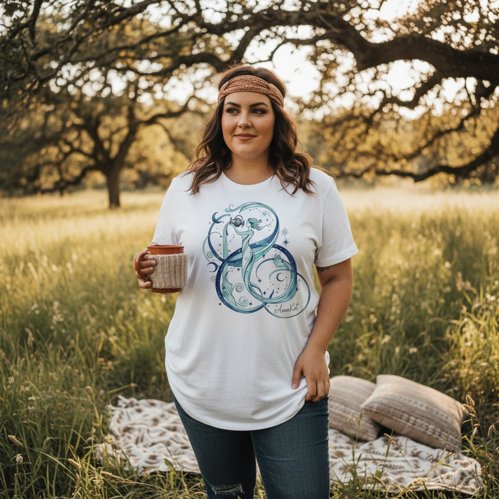 Aquarius Zodiac T-Shirt | Exclusively by AnnaKat Collection