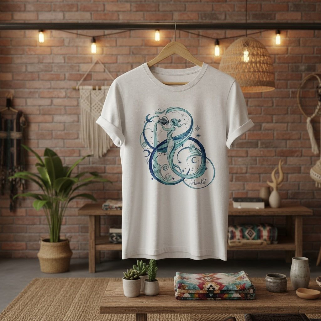 Aquarius Zodiac T-Shirt | Exclusively by AnnaKat Collection