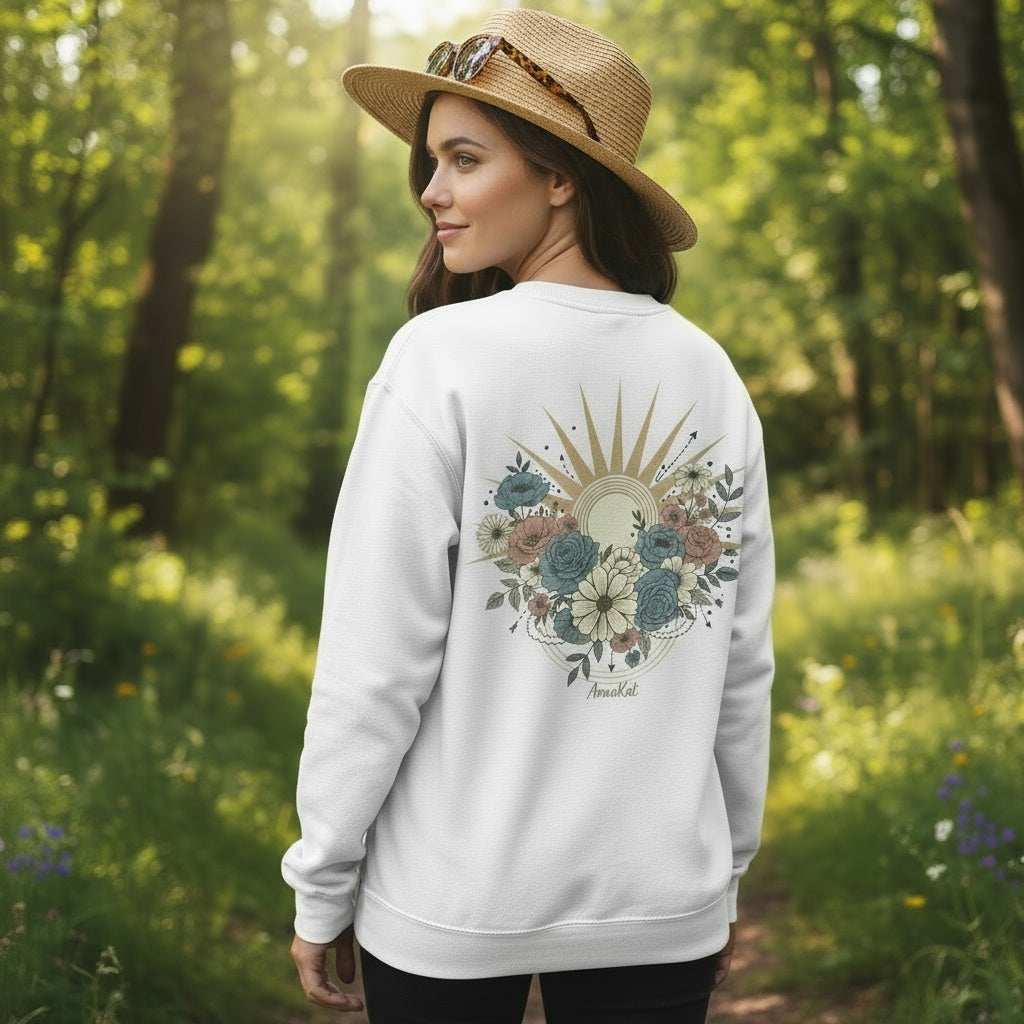 Floral Sunburst Sweatshirt | Exclusively by AnnaKat Collection