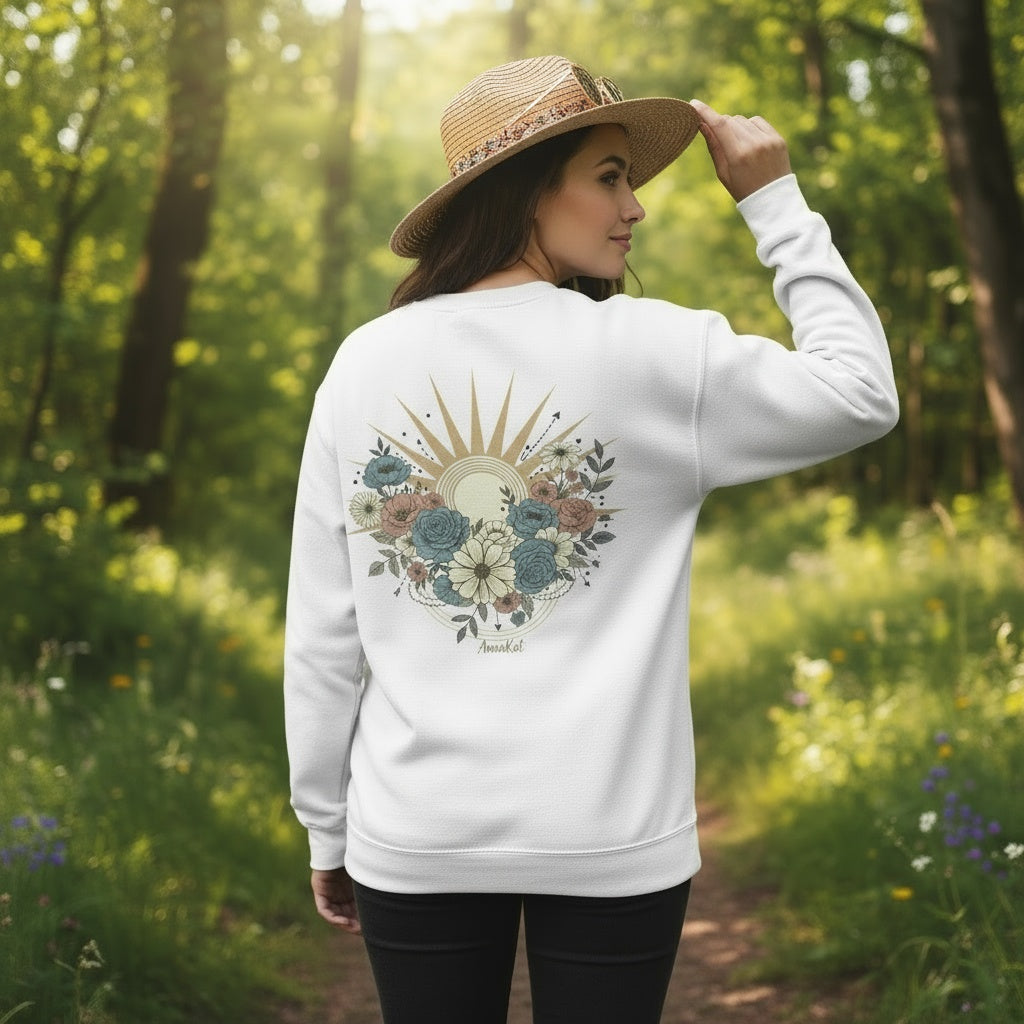 Floral Sunburst Sweatshirt | Exclusively by AnnaKat Collection
