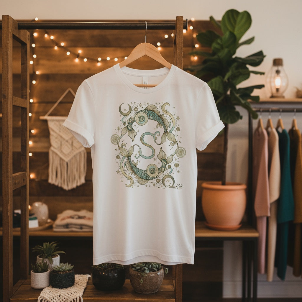Pisces Zodiac T-Shirt | Exclusively by AnnaKat Collection