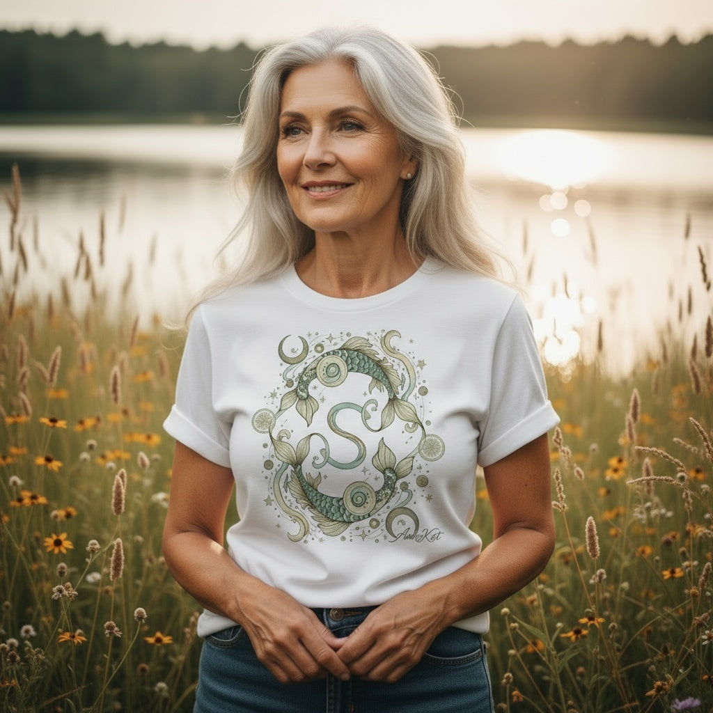 Pisces Zodiac T-Shirt | Exclusively by AnnaKat Collection