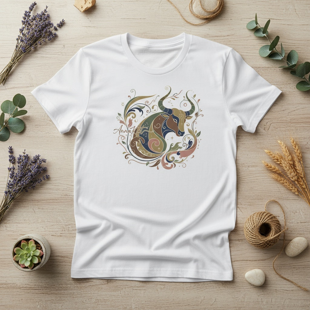 Exclusively by AnnaKat Taurus Zodiac Shirt | Stylish April-May Horoscope Tee