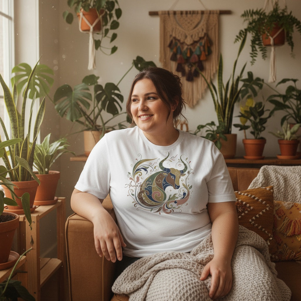 Exclusively by AnnaKat Taurus Zodiac Shirt | Stylish April-May Horoscope Tee