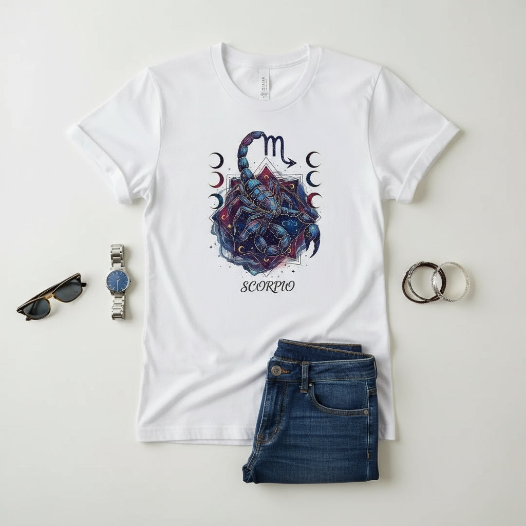 Scorpio Zodiac T-Shirt – Cosmic Astrology Graphic Tee
