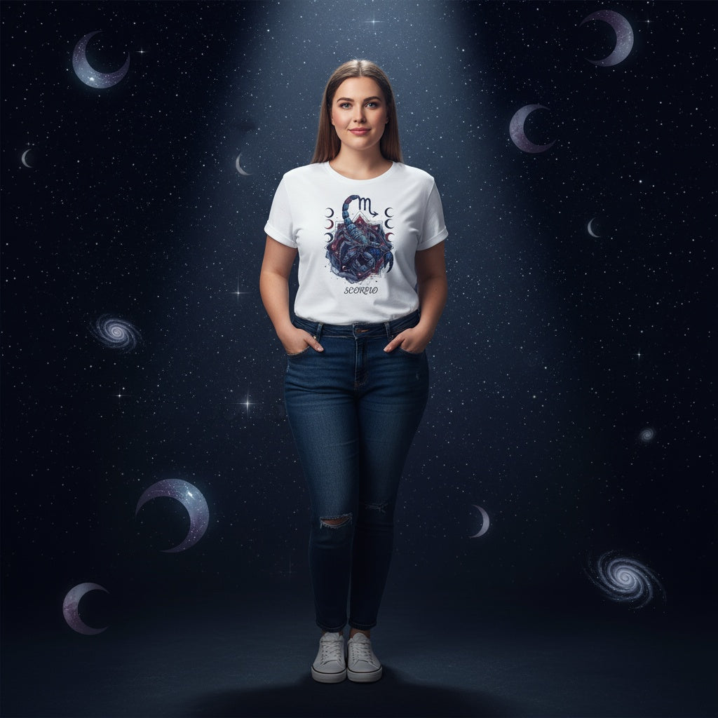 Scorpio Zodiac T-Shirt – Cosmic Astrology Graphic Tee
