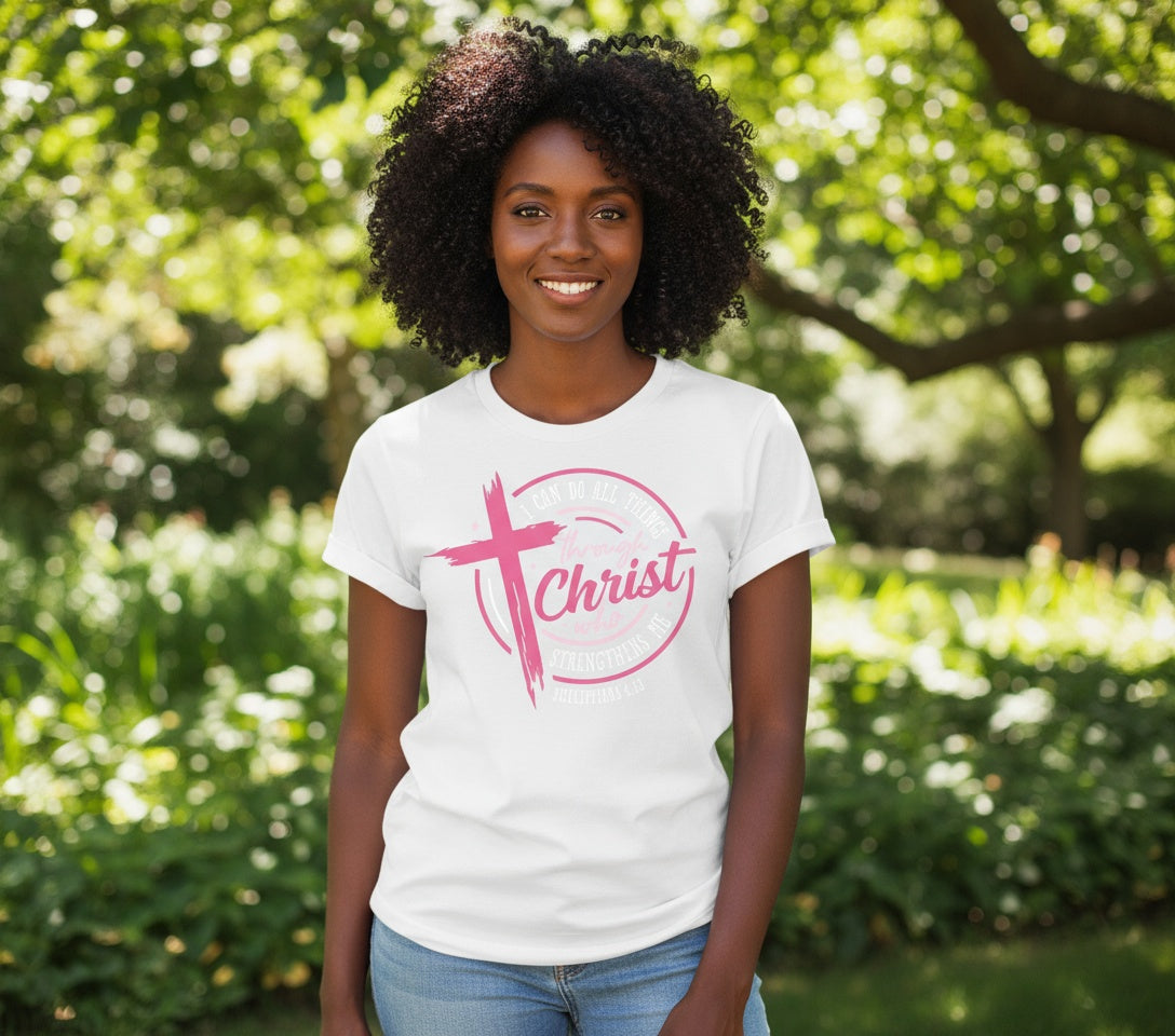 I Can Do All Things Through Christ T-Shirt – Inspirational Christian Tee