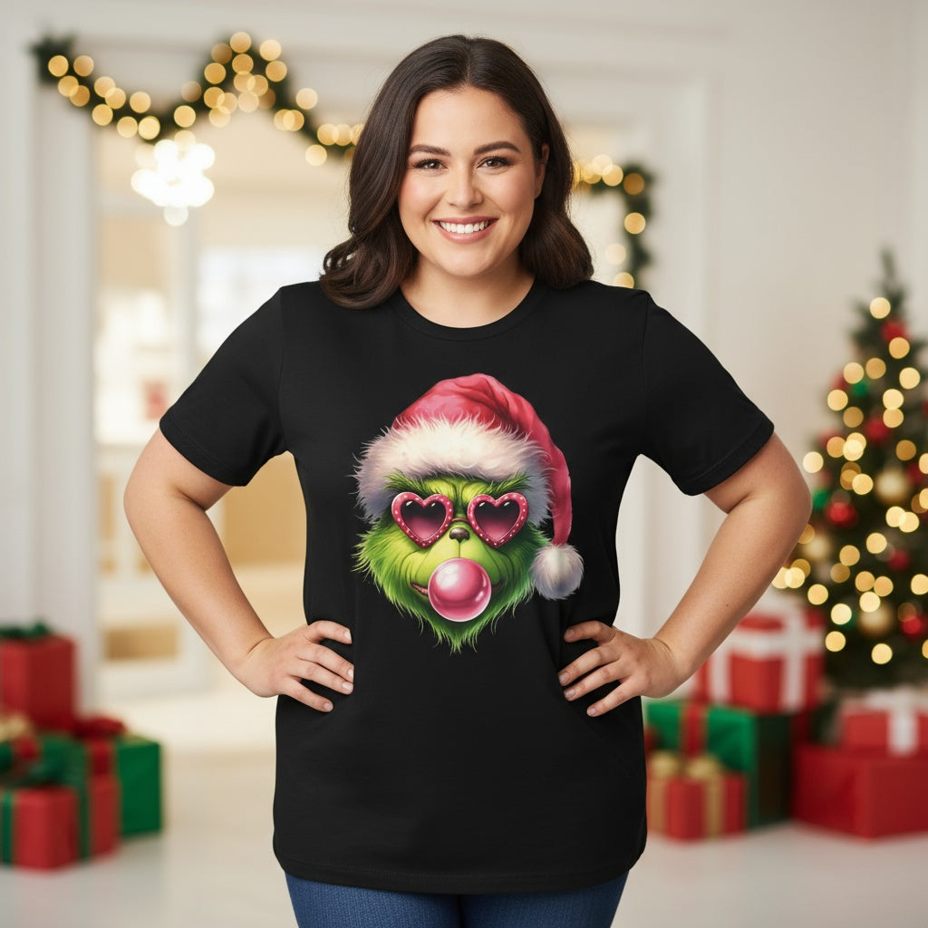 Grinch Glasses Holiday Tee