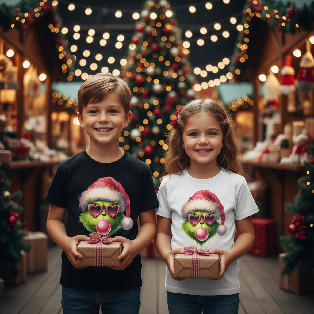 Grinch Glasses Holiday Tee