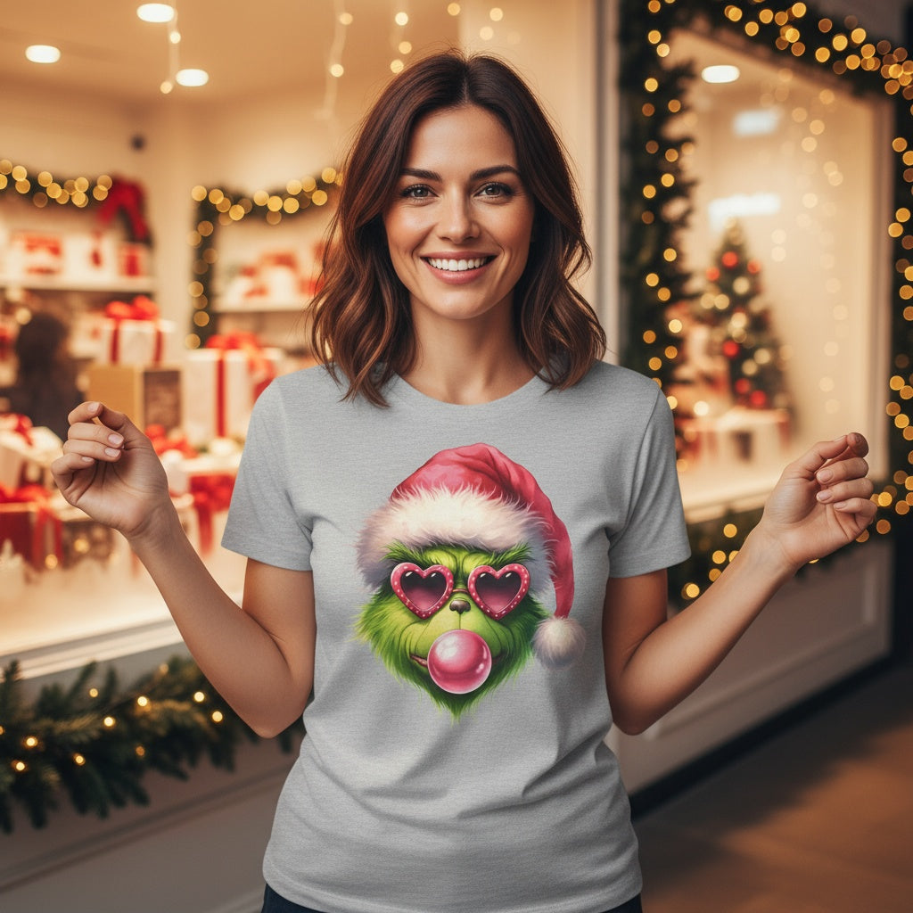 Grinch Glasses Holiday Tee