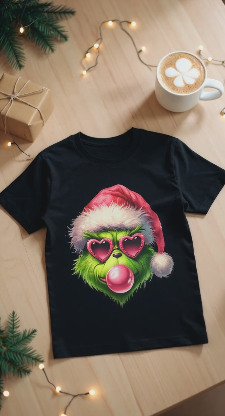 Grinch Glasses Holiday Tee
